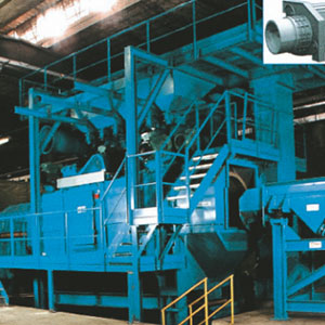 连续滚筒式抛丸机